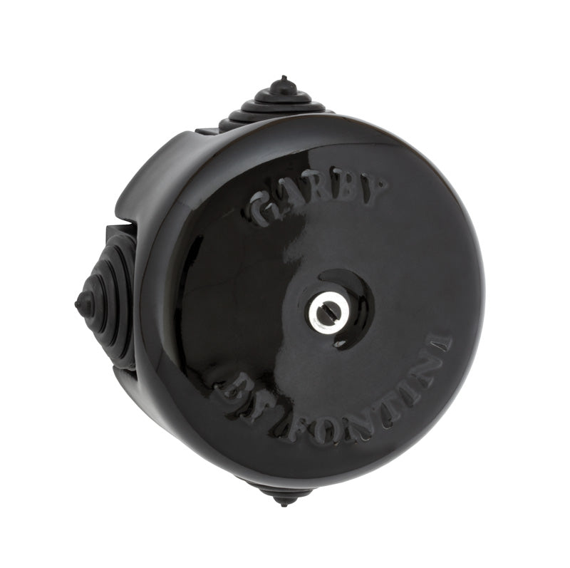 Connection box - Black porcelain 72 mm