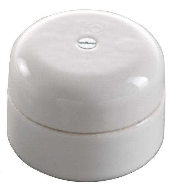 Connection Box - White porcelain 50 mm round