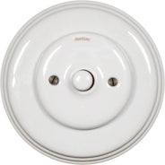 Dimmer - Enkel tryckknapp vit porslin thumbnail image