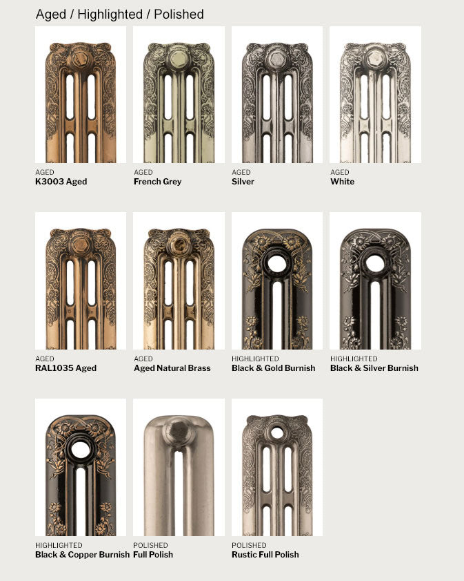 Color addition per radiator section