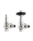 Heizkörperventil Thermostat - Kensington Chrom/Holz