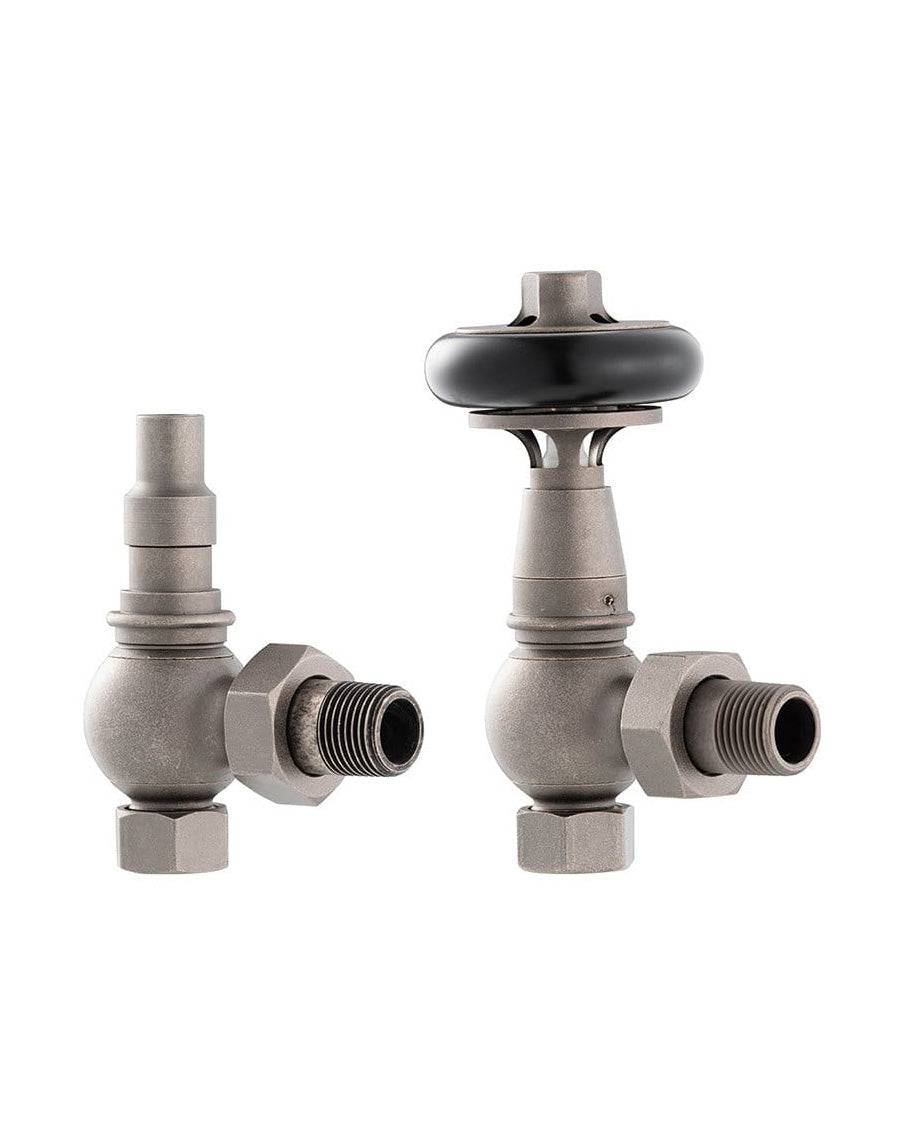 Radiatorkraan thermostaat - Kensington tin/hout image