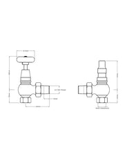 Radiator Valve – Chesterfield, Brass thumbnail image