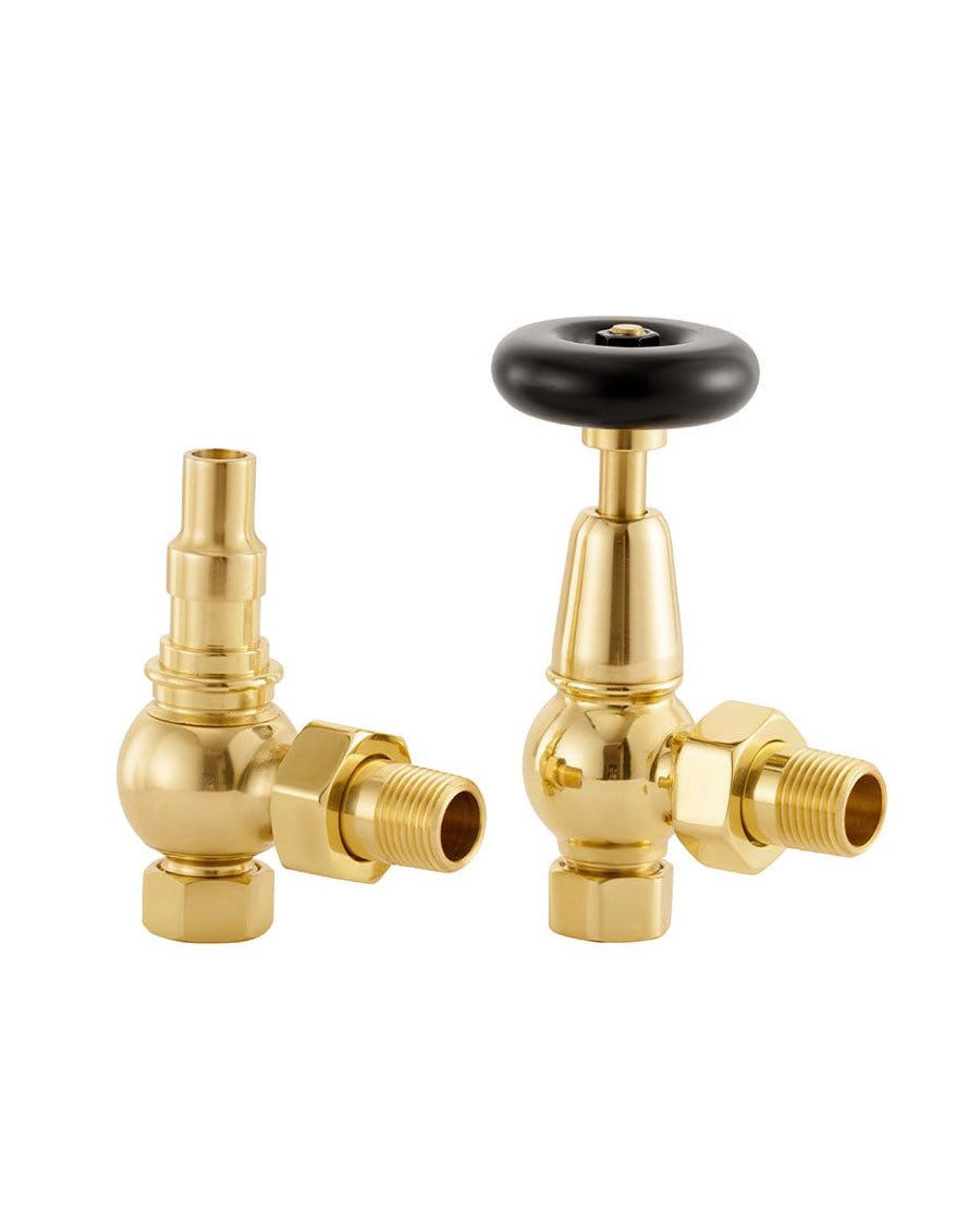 Radiator Valve – Chesterfield, Brass – Sekelskifte
