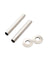 Pipe cover/pipe collar for water pipes - Brushed nickel