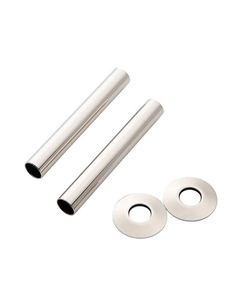 Pipe cover/pipe collar for water pipes - Brushed nickel image