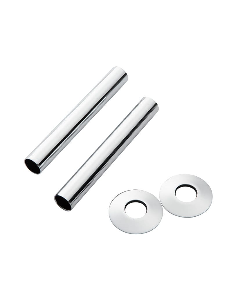 Pipe cover/pipe collar for water pipes - Nickel image