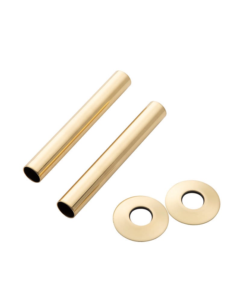 Pipe cover/pipe collar for water pipes - Brass image