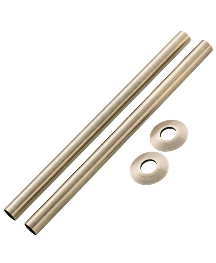 Pipe cover/pipe collar for water pipes - Bronze image