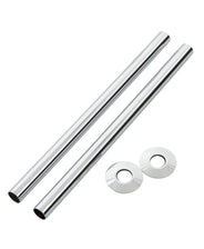 Rörskydd/Rörmanschett 130 x 18 mm till vattenrör - Krom thumbnail image