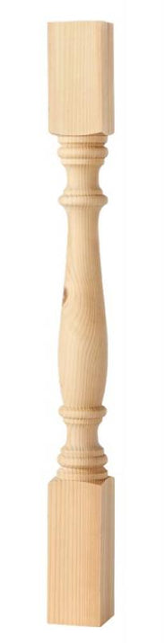 Drejet stolpe - fyrretræ 700 x 65 mm thumbnail image