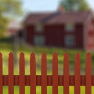 Gammeldags hegn Falu Rödfärg Signatur – Færdigmalet gransektion 1750 x 1180 mm thumbnail image