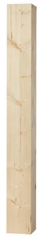 Wood post - Square pillar 130 x 130 x 1180 mm fir