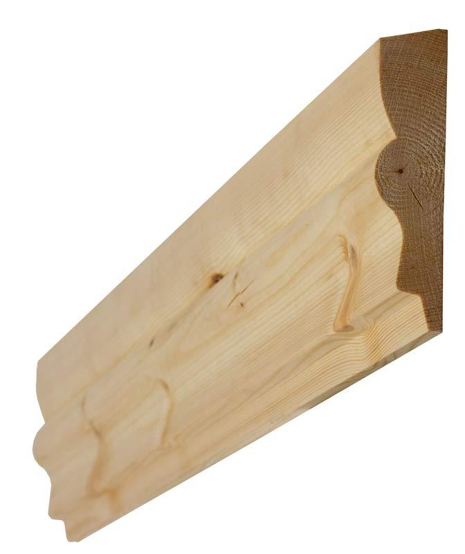 Window Crown Molding - Sundeborn - Pine 155 x 36 x 2350 mm (6.1 in. x 1.42 in x 7.1 ft.)