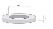 Slitring till gångjärn - Aug Stenman 9,5 x 2 mm thumbnail image