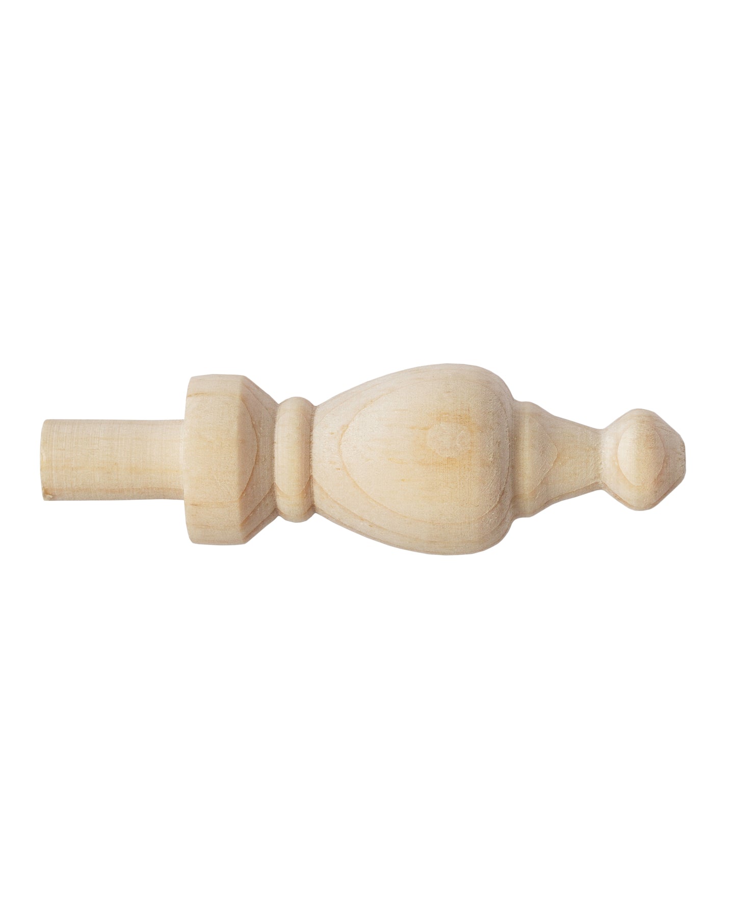 Wood turned knob - 23 mm (0.9 in.)
