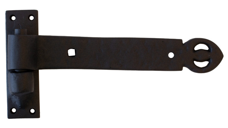 Hook and band hinge - Black cast iron
