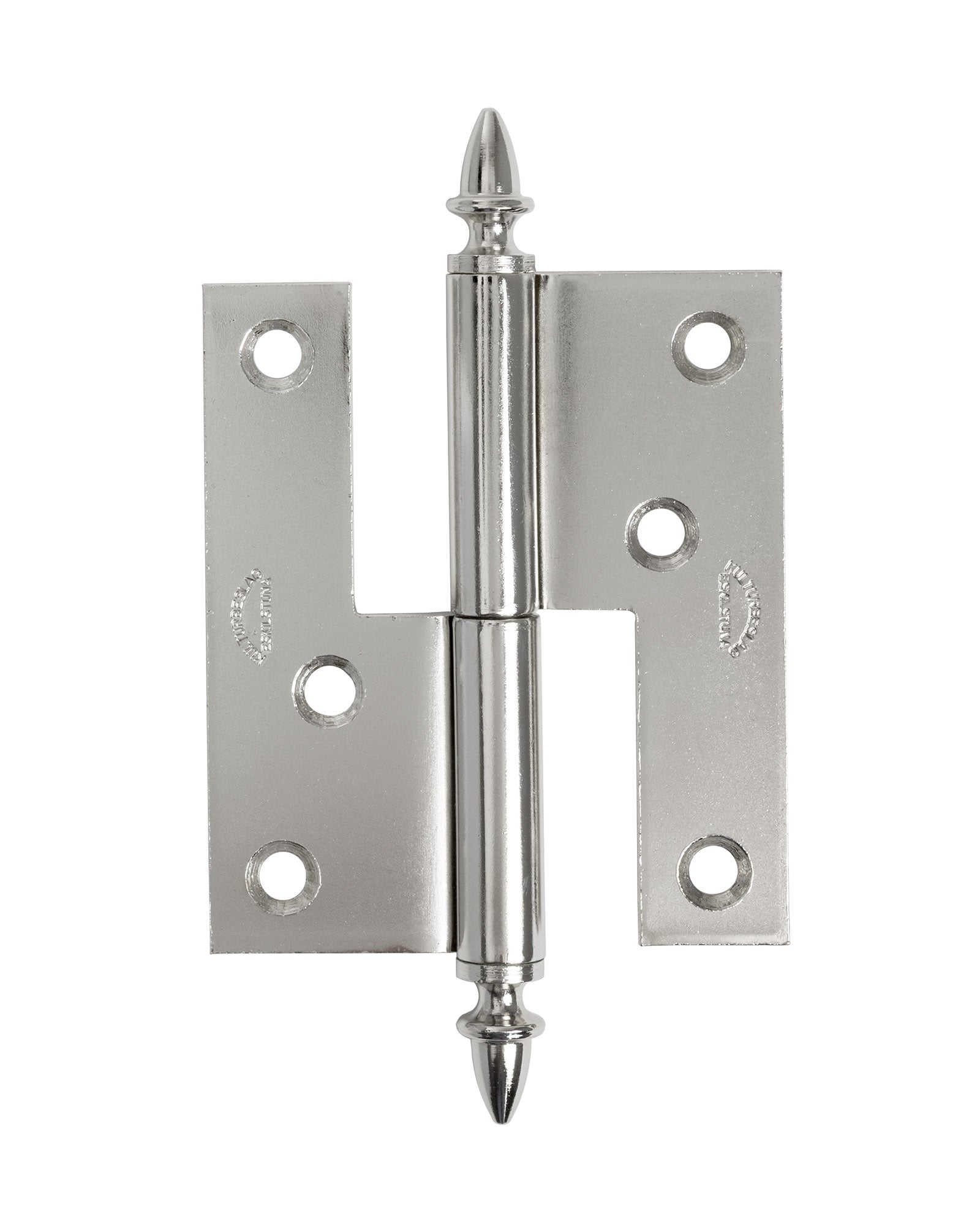 Bar Hinge Nickel-Plated - Acorn Knob for Cabinets image
