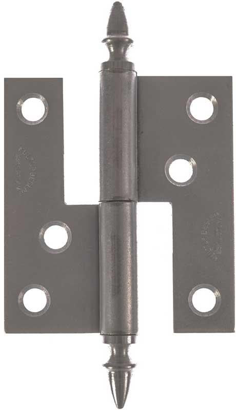 Bar Hinge - Acorn Knob, non-rimmed for front doors/gates