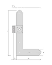 Angle Hinge - Aug Stenman No. 131 Extra Medium thumbnail image
