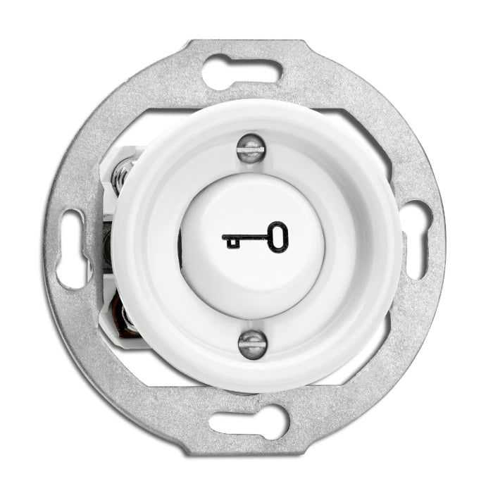 Switch Insert - Door Opener Button White Porcelain