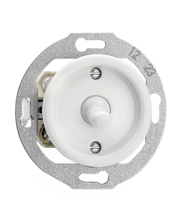 Porcelain Light Switch Insert - Toggle Switch (Lever)