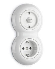 Porcelain Switch Insert - Toggle Switch (Lever) thumbnail image