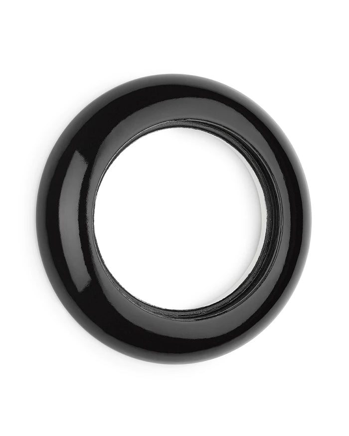 Cover - Single Black porcelain for TV/Radio & Data Jacks