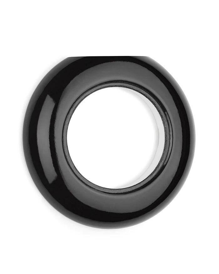 Porcelain cover – End ring in black porcelain