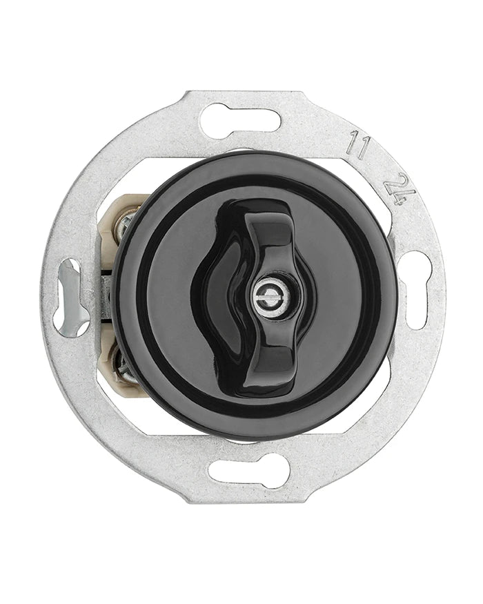 Rotary Switch Insert Black Porcelain – Intermediate Switch image