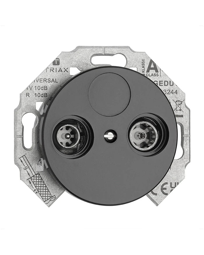 Antenneudtag indsats – TV/radio sort porcelæn image