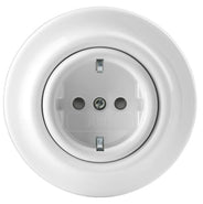 Stikkontakt hvid porcelæn - ABB Decento thumbnail image