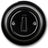 Resilient Push-button Black Porcelain - ABB Decento