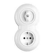 Round Porcelain Light Switch - Rotary Multi-Circuit Light Switch thumbnail image