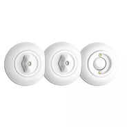 Round Porcelain Light Switch - Rotary Multi-Circuit Light Switch thumbnail image