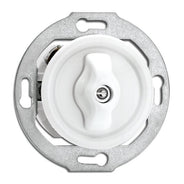 Rotary Light Switch in Porcelain without Cover Frame - Double-Pole Function thumbnail image