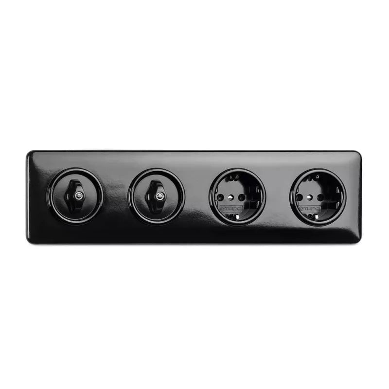Outlet without frame - Single round Bakelite image