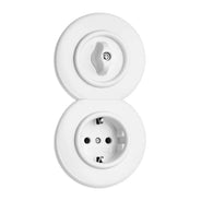 Round Duroplast Light Switch - Rotary Two-Way Light Switch thumbnail image