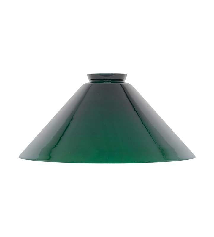 Craftsman's lamp shade extra height - 25 cm green