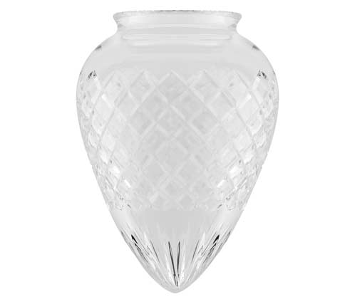 Drop shade - 80 mm - Cut clear glass