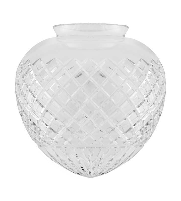 Drop shade - 100 mm - Cut clear glass