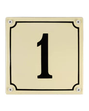Emaljeskilt - Husnummer, 16 x 16 cm thumbnail image