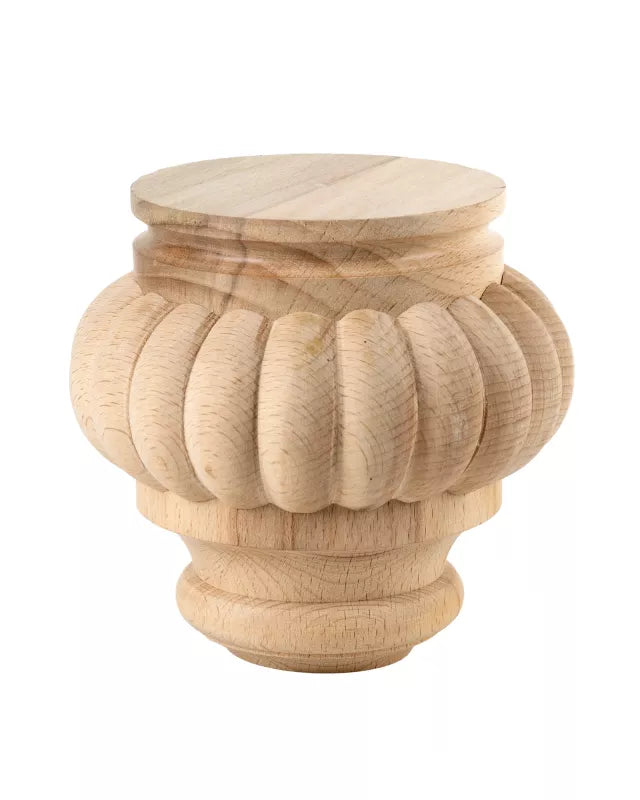 Cabinet leg - Decorated Round