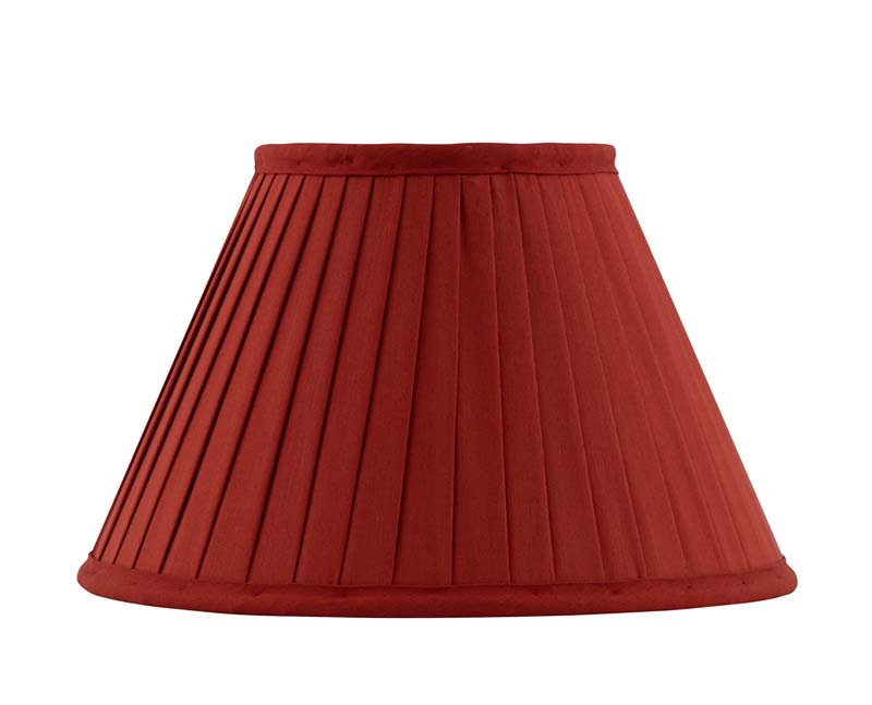 Fabric Shade 20 (Pleated / Red / Ring)