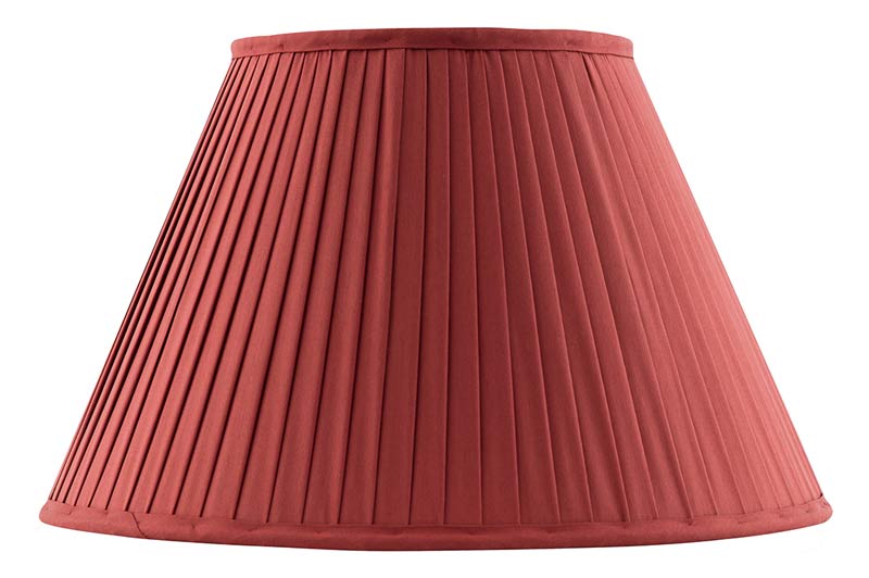 Fabric Shade 30 (Pleated / Red / Ring)