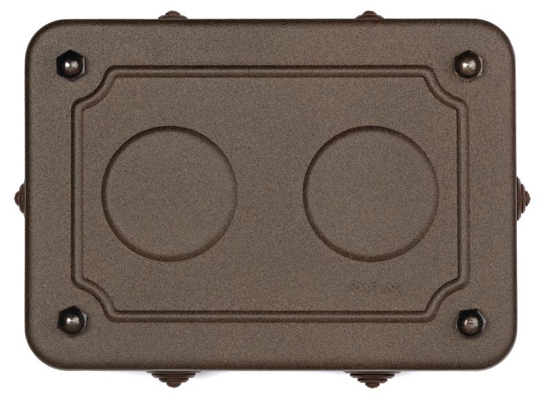 Metal box for surface mounting connection box - Aged Metal