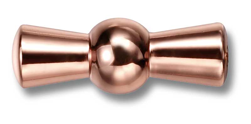 Knob to power switch - Copper with copper screws