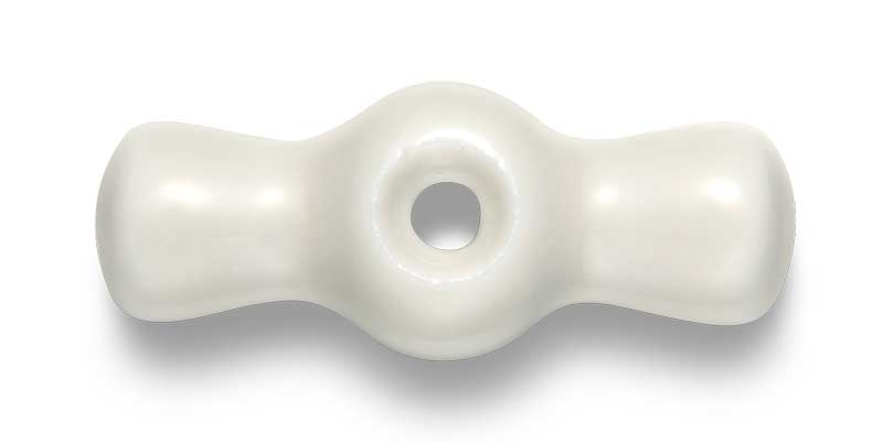 Knob to power switch - Off-white porcelain with bronze screw image