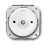 Insert without knob - Rotary light switch multi-circuit white porcelain