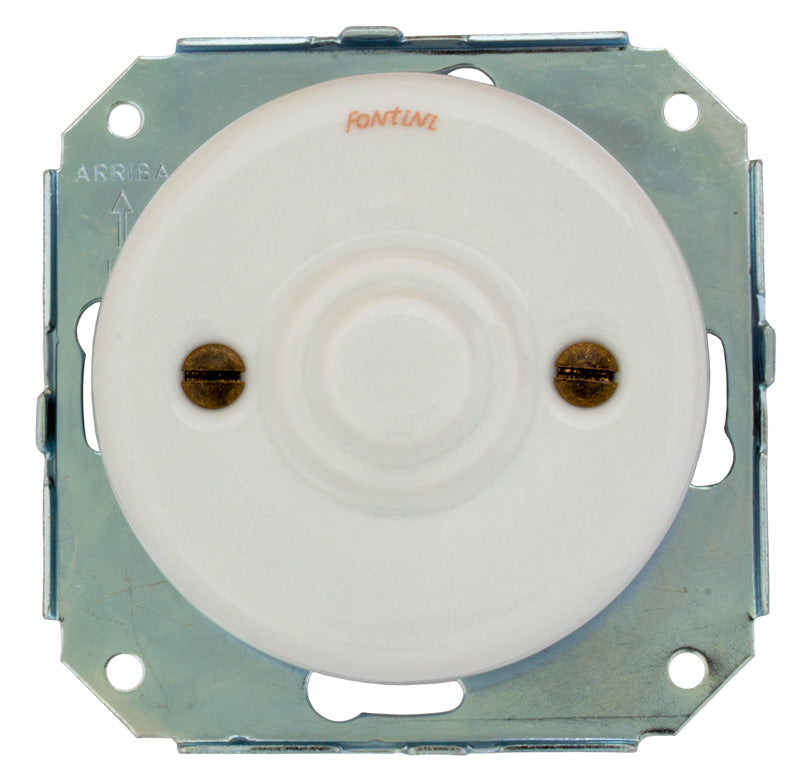 Couvercle d'inspection - porcelaine blanche 